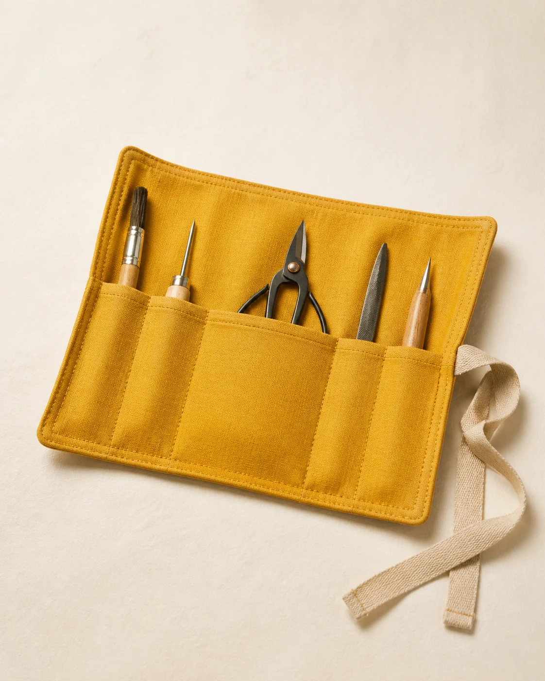 Mini Tool Wrap — Saffron