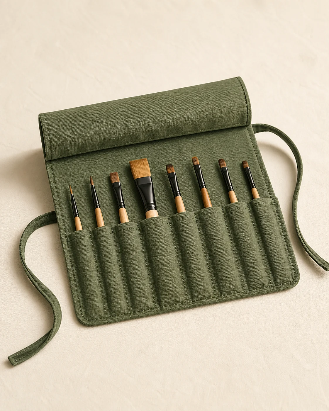 Pocket Brush Wrap — Moss