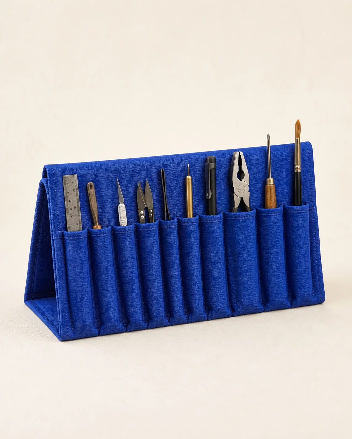 Standing Tool Roll — Cobalt