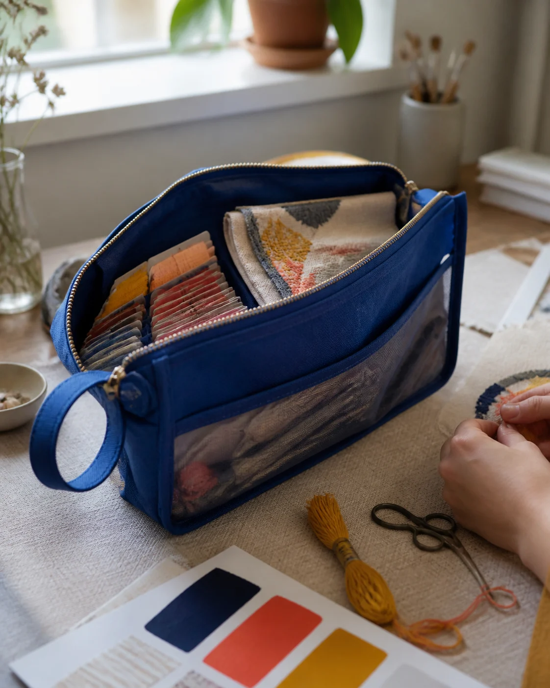 Window Project Bag — Poppy